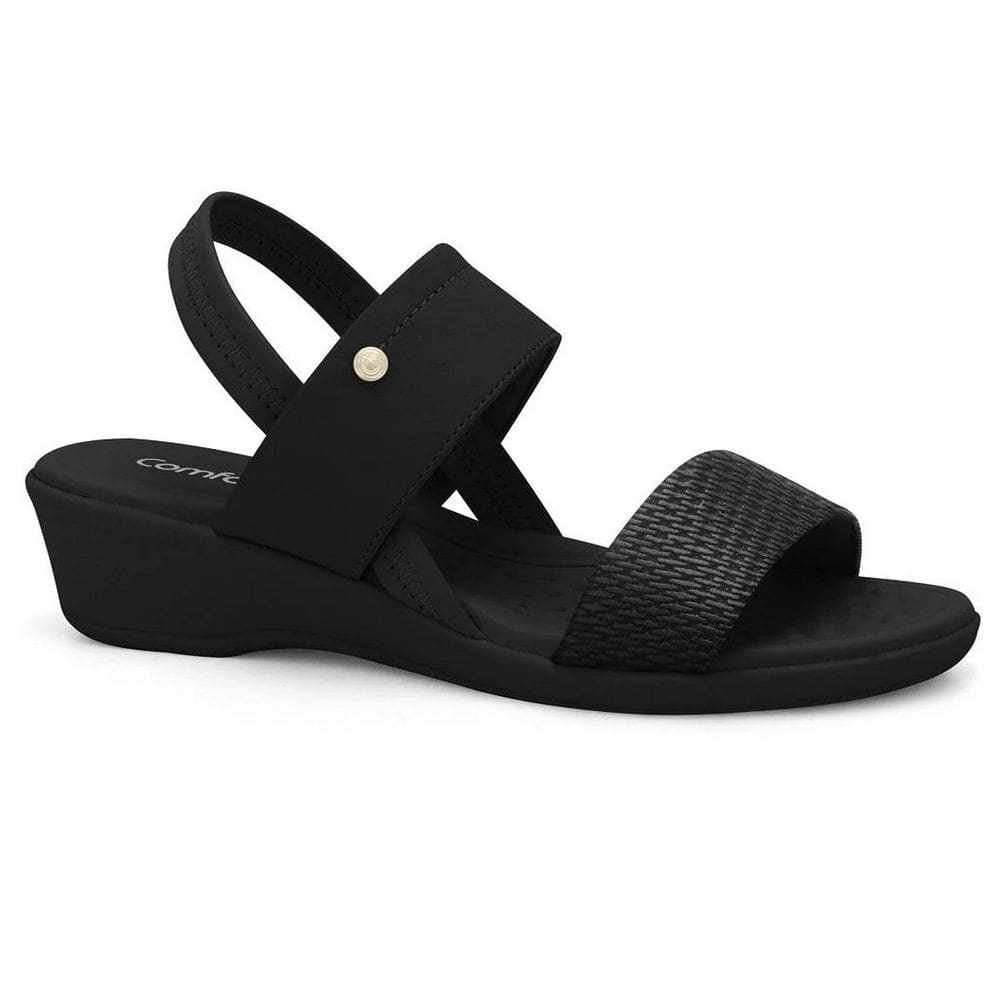 Sandália Feminina Anabela Comfortflex Calce Fácil 2472403