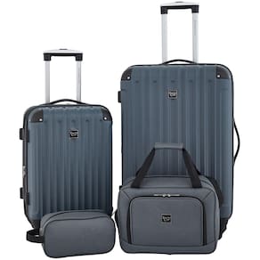 Conjunto Luggage Travellers Club Midtown Hardside de 4 peças Slate