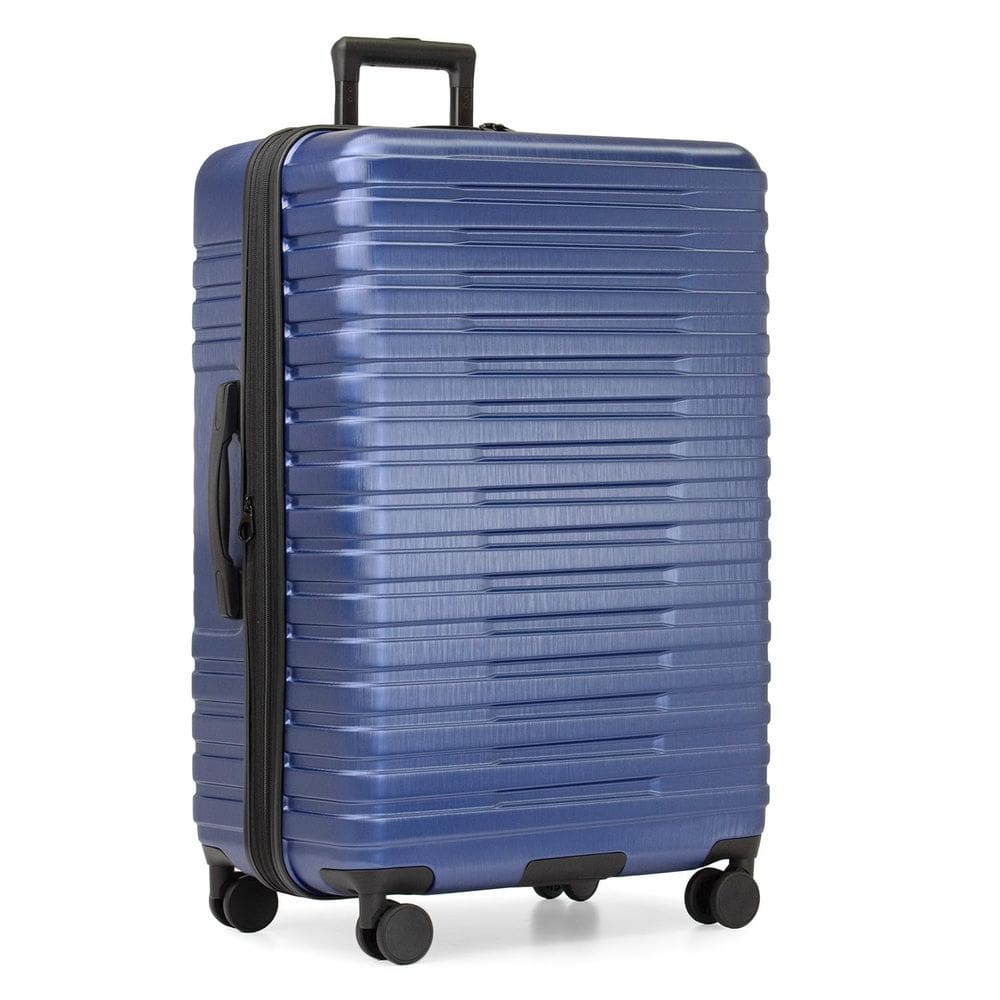 Mala U.S. Traveler Boren em policarbonato, lado rígido, 30 polegadas, azul marinho