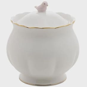 Açucareiro de porcelana Birds 300ml Wolff