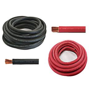 Cabo WindyNation WNI 4/0 AWG Ultra Flexível 1,5 m Preto/Vermelho