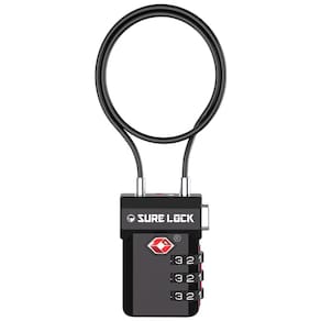 Fechaduras de bagagem aprovadas pela TSA Sure Lock Open Alert com cabo