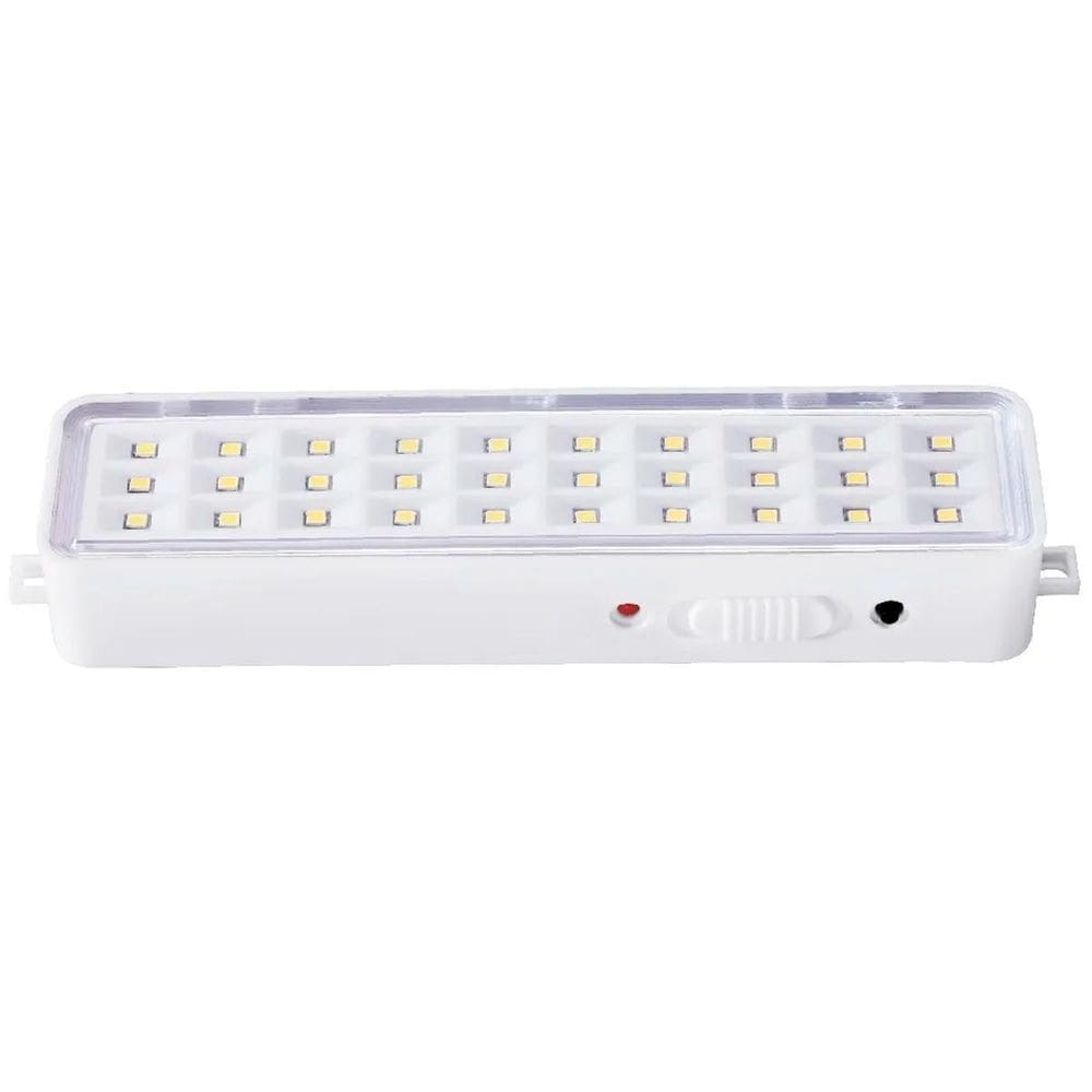 Luminária Emergência Branco 30 Leds Recarregável Iluminação