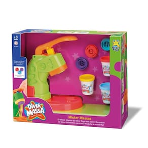Brinquedo Mister Massa Diver Massas Modelar Com Acessórios