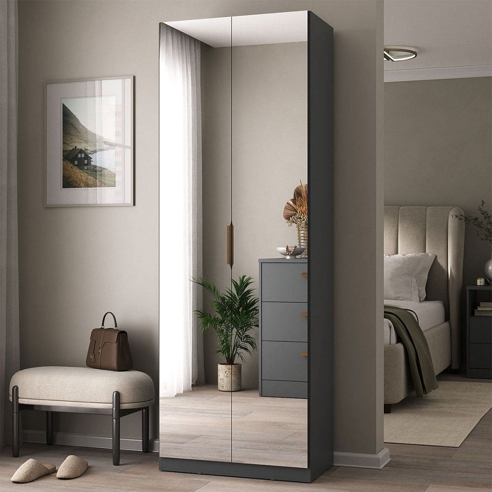Sapateira Sublime 2 Portas com Espelho 100% Mdf Grafitto - Mambel