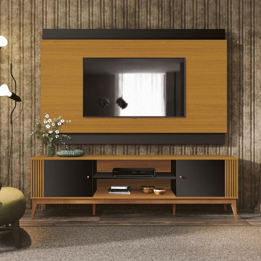 Rack com Painel para TV até 60 Polegadas 2 Portas 200cm Legacy EDN Móveis