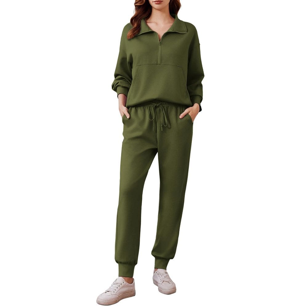 Roupas PINSPARK para mulheres, agasalho e lounge, 2024, verde M