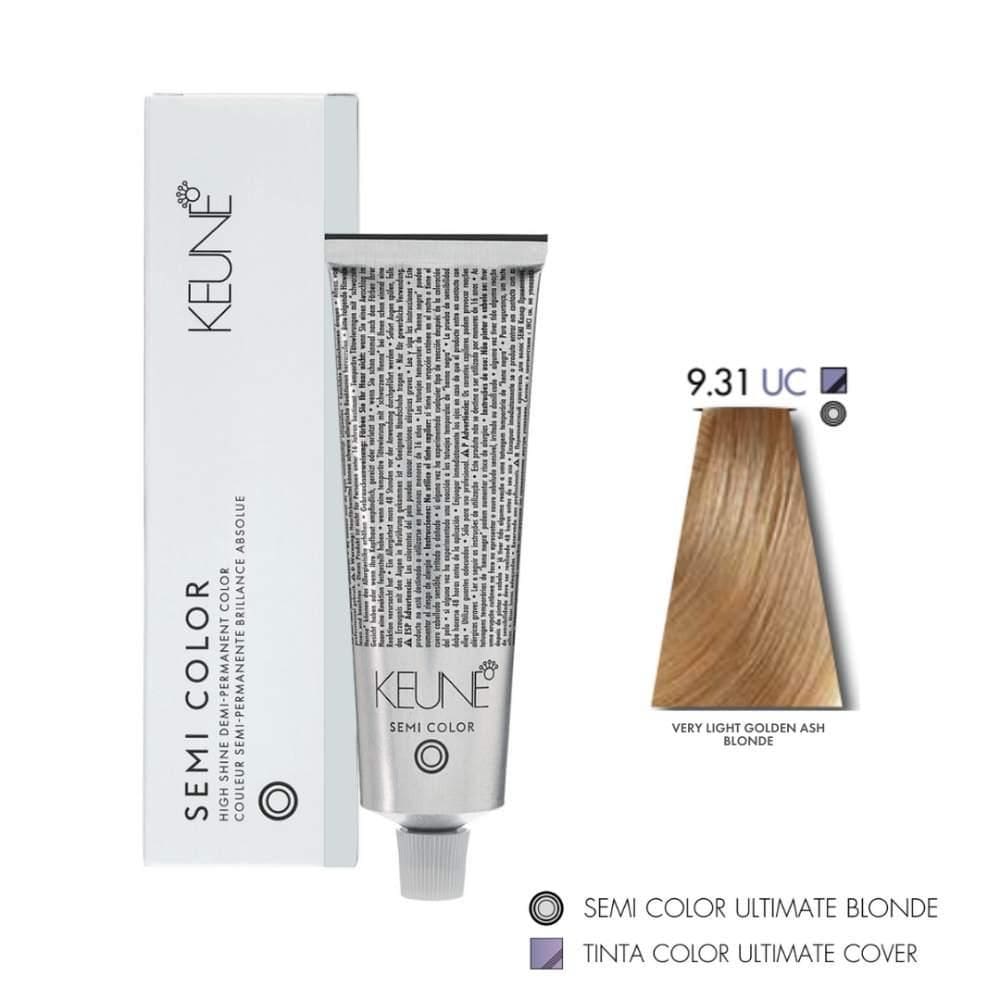 Tinta Semi Color Keune 9.31UC Very Golden ASH Blonde 60ml