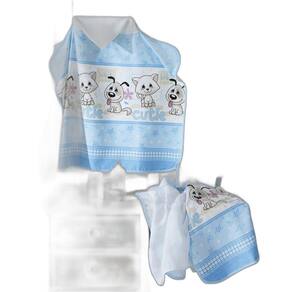 Toalha De Banho Bebê Baby Cutie Fralda Com Capuz Dohler