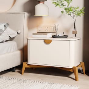 Mesa Auxiliar De Cabeceira Juazeiro Off White
