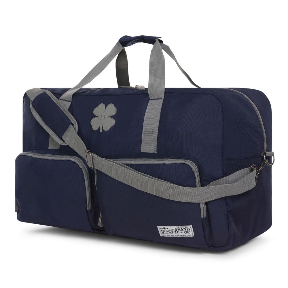 Mochila Lucky Travel 115L, bolsa de ginástica dobrável azul marinho, 30x36x43cm