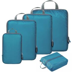 Cubos de embalagem de compressão BAGAIL 5 conjuntos/6 conjuntos Ultralight Teal