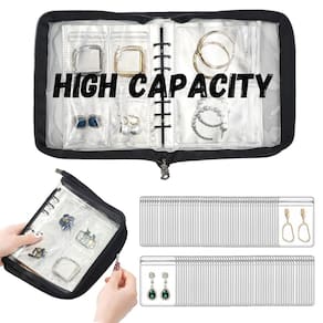 Organizador de joias AVELIO Travel Earring Storage com 104 grades