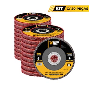 Disco Flap 4.1/2 GR 36 Fasterr Com 20 Unidades