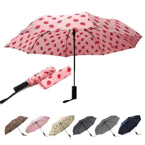 Guarda-chuva Nollia Windproof Automatic Travel Compact Strawberry