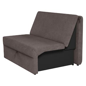Sofá Cama Malu 2 Lugares Tecido Suede Matrix Duas Posições Cor Marrom