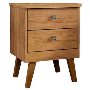 Mesa de Cabeceira Thor 2 Gavetas Rud Rack Cor Cedro