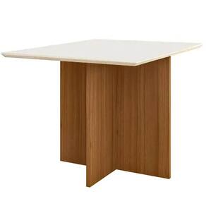 Mesa Helo 90x90cm Poliman Cor Off White
