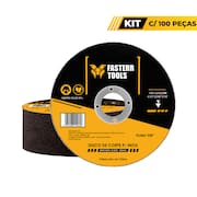 Disco de Corte Inox Com Kit de 100 Unidades Fasterr