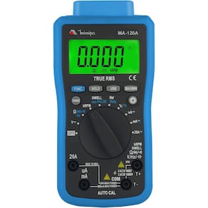 Multímetro Digital Automotivo Dwell 0 A 180°(2 A 8Cil) MA-120A Minipa