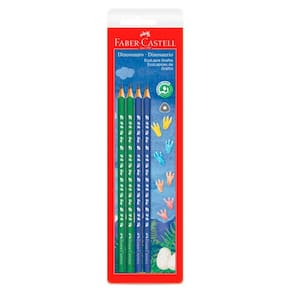 Kit Ecolapis Grafite Dinossauro Com 4 Unidades Faber Castell