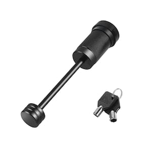 Fechadura de acoplador de lingueta de reboque METOWARE de 1/4 polegadas, 3,5 cm de extensão preta