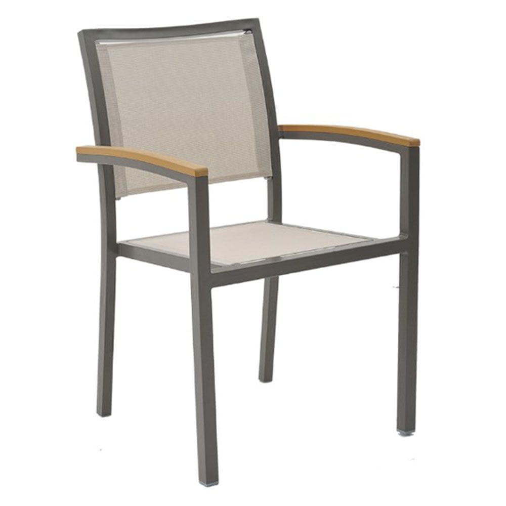 Cadeira Maragogi - Amêndoa com Tela Bege