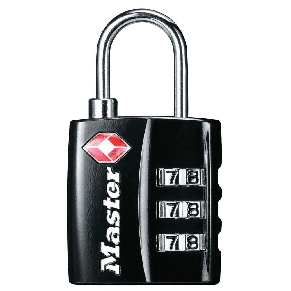 Fechadura de bagagem aprovada pela TSA Master Lock 4680DBLK preta