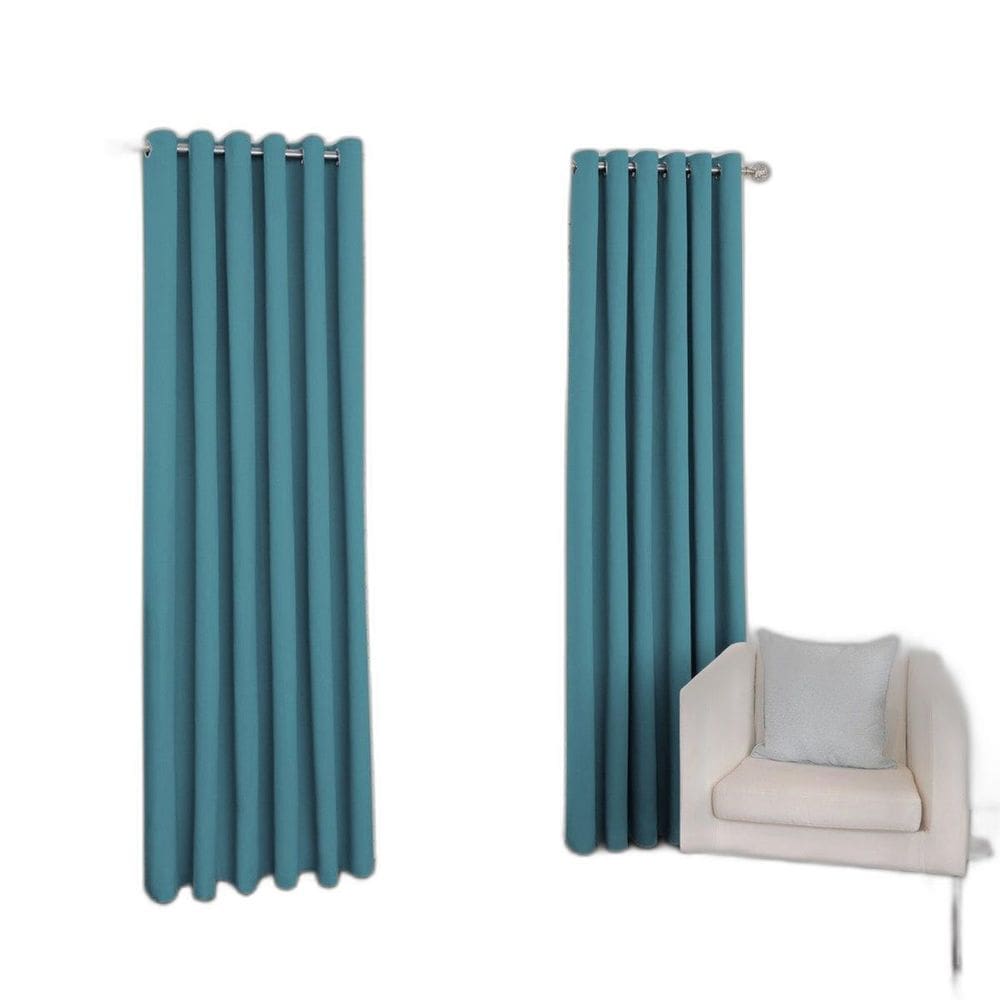 Cortina Tecido Oxford Turquesa 300X230 Fabritex Enxovais