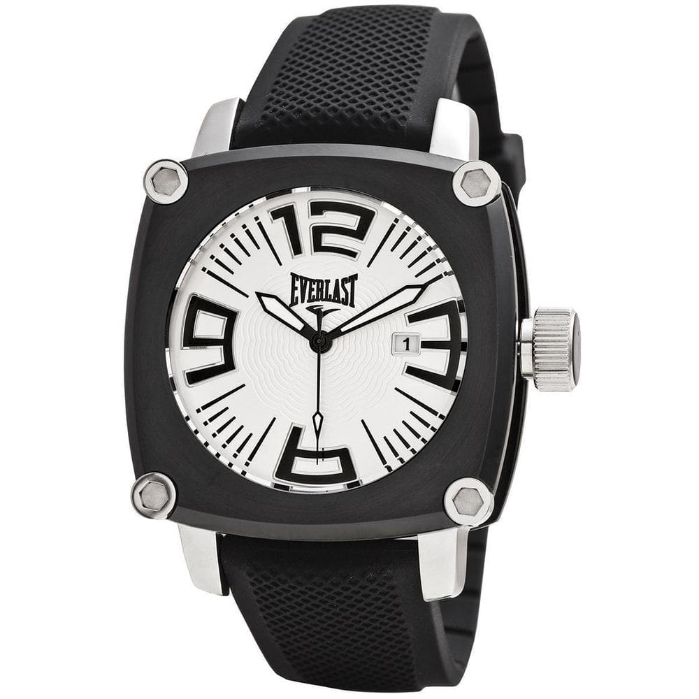 Relógio Masculino Everlast Preto À Prova D`Água 30 M E108