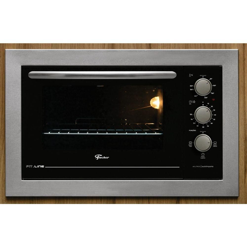 Forno Elétrico Fischer Fit Line Embutir 48L Inox 220V