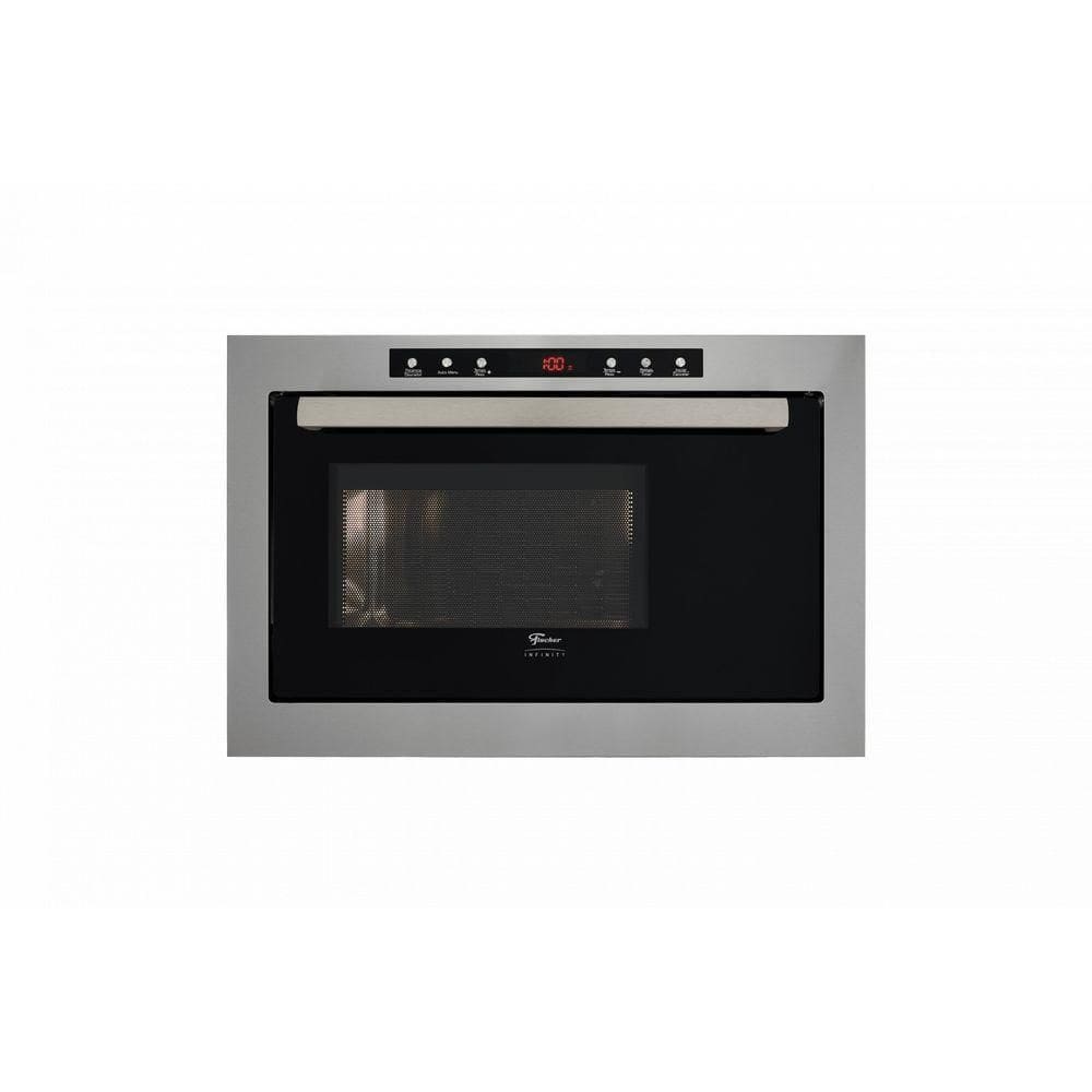 Forno Micro-ondas Fischer De Embutir 25L Com Dourador Inox 127V
