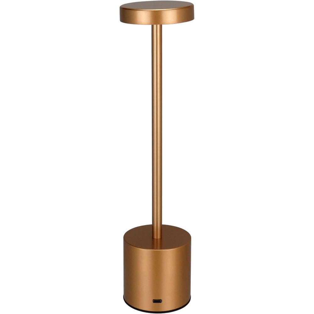 LUMINARIA DECORATIVA ENFEITE DE MESA LED USB HOME&CO METAL 34x8x8cm OURO ROSÉ