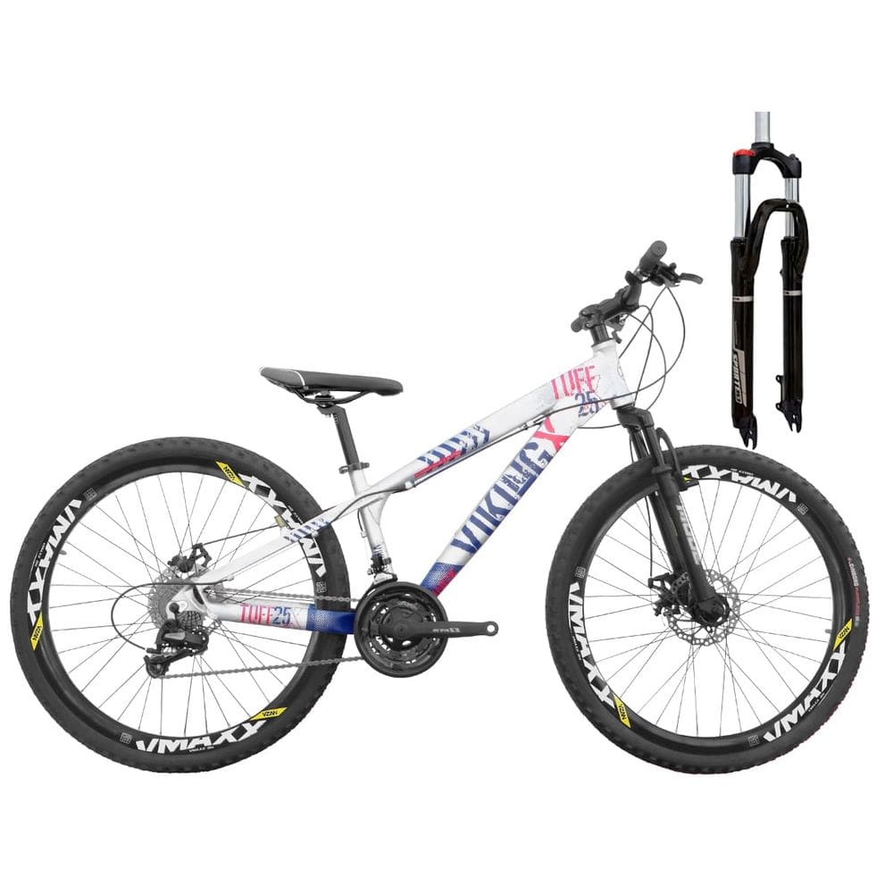 Bicicleta Aro 26 VikingX Tuff25 27 Velocidades Freio Hidráulico Trava e K7