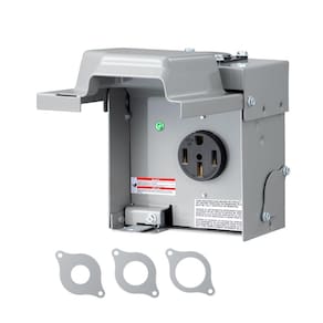 Caixa de tomada elétrica RV DEWENWILS 50A 125V/250V NEMA 14-50R ETL