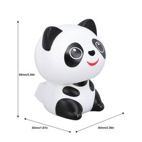 Enfeite Ornamento De Energia Solar Panda Escultura Acenando