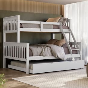 Triliche Com Cama De Casal Em Madeira Woodstore Aux Casal