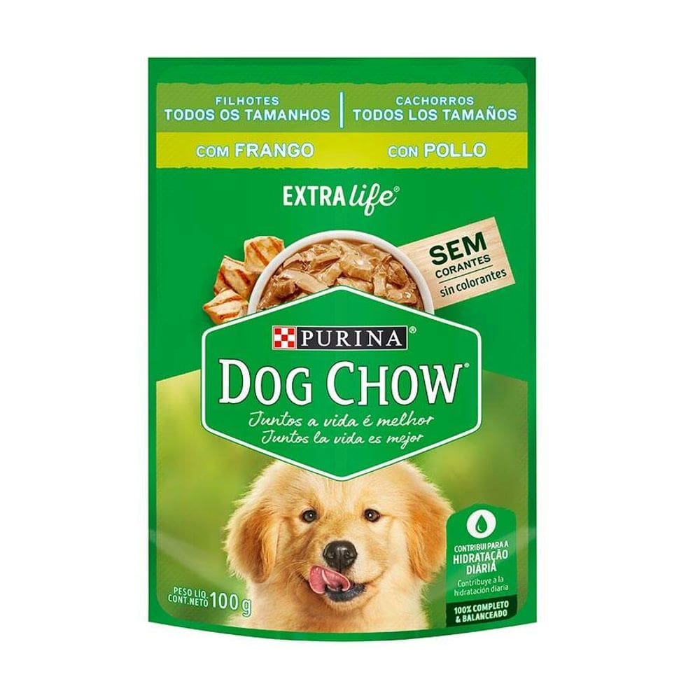 Dog Chow Sache Filh. Todos T. Frango/Arroz 100g
