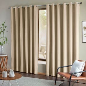 Cortina Blackout de Tecido Liso 2.60 x 1.80Mts Vivalutex Lisboa Bege