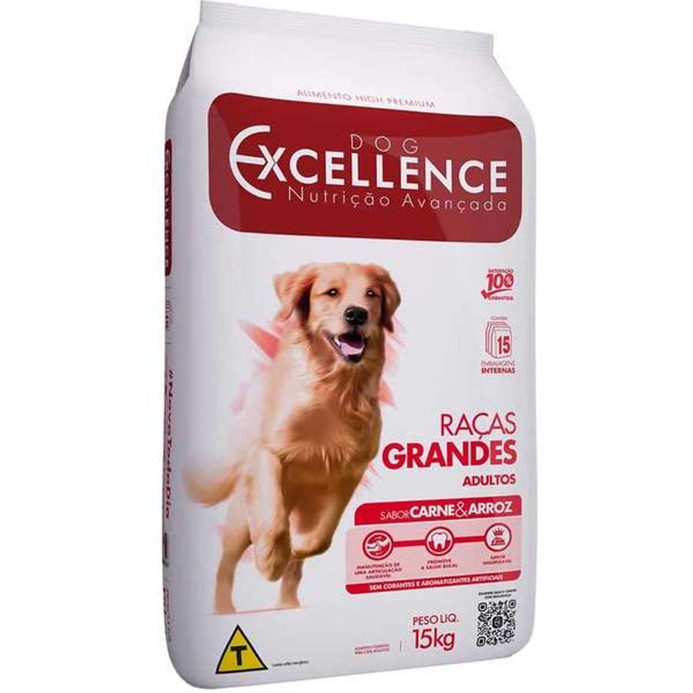 Dog Excell. Ad. Carne Raça Grande 15 Kg