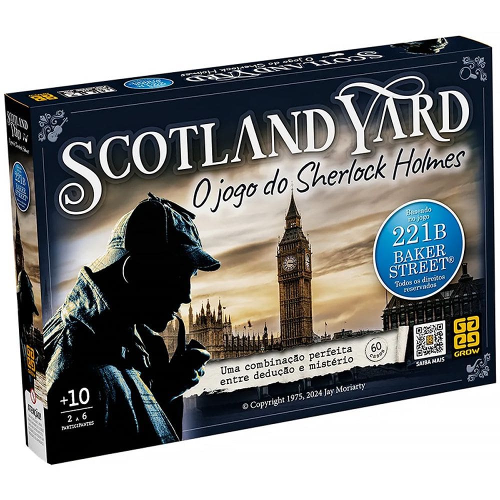 Jogo Scotland Yard Sherlock Holmes 01730 - Grow