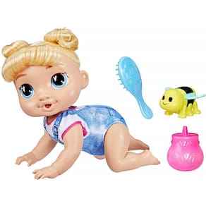 Boneca Baby Alive Engatinha e Brinca Harper Hugs +40 Sons Loira F9709 - Hasbro