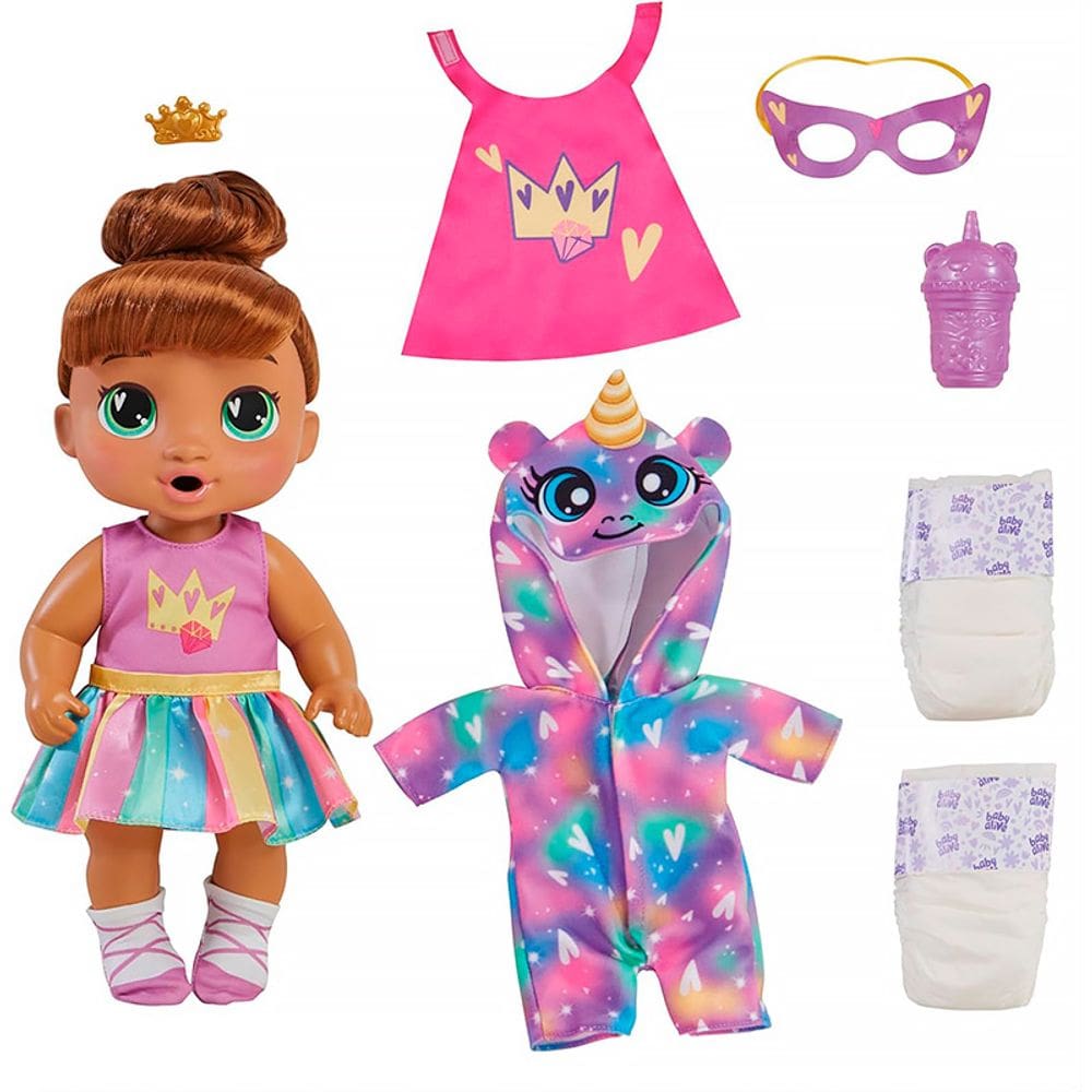 Boneca Baby Alive Minha Melhor Amiga Sophia Sparkle Morena F9852 - Hasbro