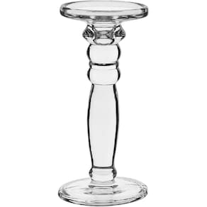 CASTIÇAL DECORATIVO PORTA VELA HOME&CO ECO CRYSTAL 24x11x11cm TRANSPARENTE