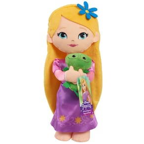 Boneca de pelúcia Disney Princess Lil` Friends Rapunzel 35 cm com acessórios