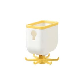 Suporte Organizador Utensílios Gancho Giratório Amarelo
