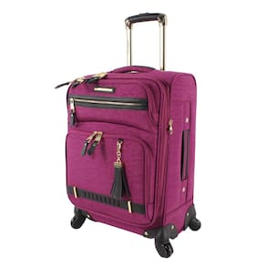 Bolsa de mão Steve Madden Peek-a-Boo roxa de 20 polegadas com rodas