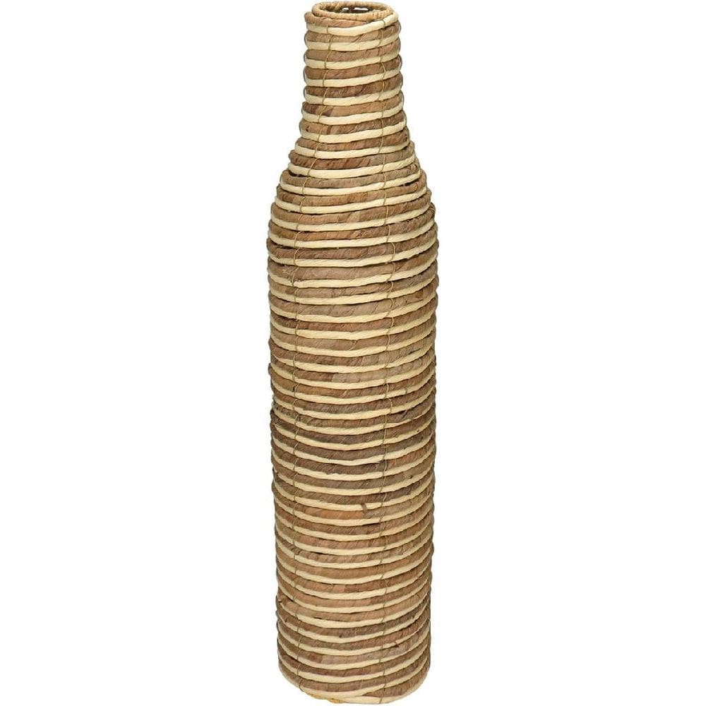 VASO DECORATIVO ENFEITE CASA HOME&CO FIBRA NATURAL E METAL 71x17x17cm