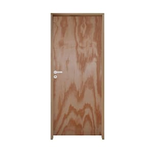 Kit Porta Lisa Mescla 80 X 2.10 Batente 09cm Fechadura Alavanca Externa Lado Direito - Hale