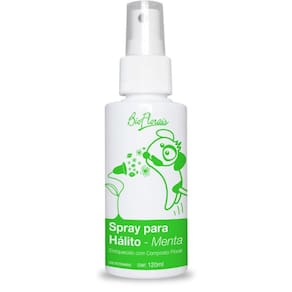 Spray Para Hálito Menta Cães e Gatos - Spray Bucal Pet Hálito Fresco Bio Florais